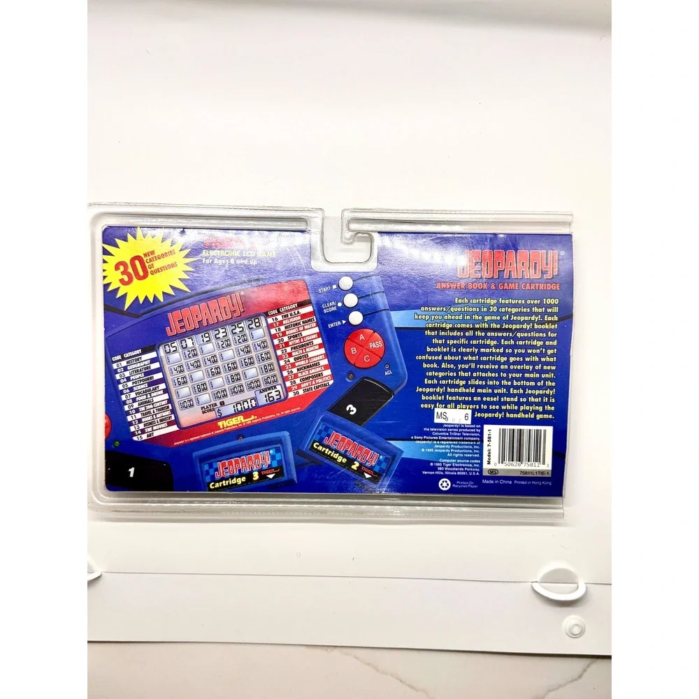 Vintage Tiger Electronics Jeopardy Handheld Game 1999 LCD Console 7-581-1